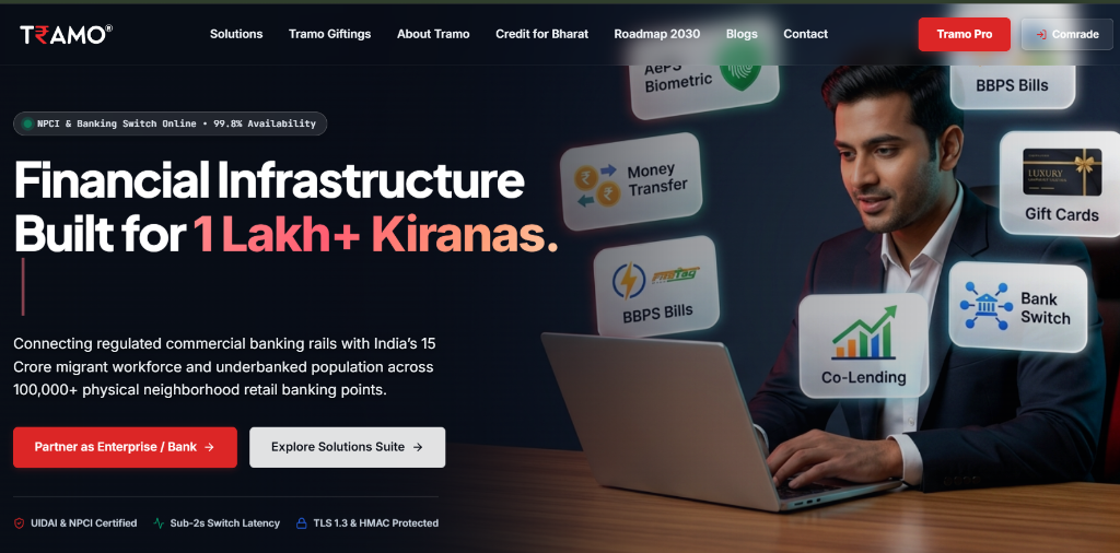 TRAMO website preview